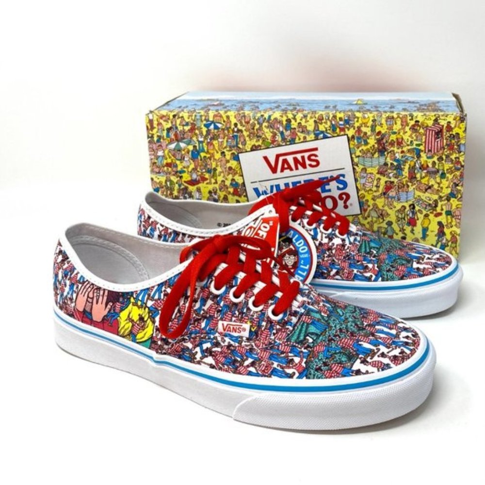 💖MEGA SALE💖VANS Authentic Where_s WALDO Multi Canvas Women's VN0A348A3RZ - Picture 1 of 12